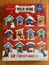 MILK BONE 12 DAYS OF WOOF-MAS CHRISTMAS DOG TREAT ADVENT CALENDAR FOR DOGS