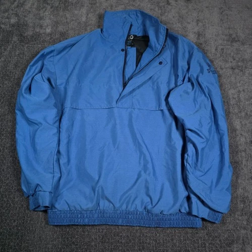 Sunderland of Scotland 1/4 Zip Windbreaker Jacket Mens Large Blue Pullover Golf - product listing photo