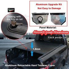 Retractable Bed Hard Tonneau Cover Roll-up for Ford F-150 5.5ft 2009-2026 Black