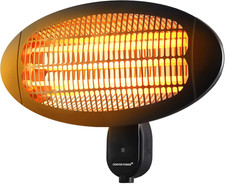 Wall Ceiling Mount Electric Quartz Heater 2000W Outdoor for Patio IPX4 Certified