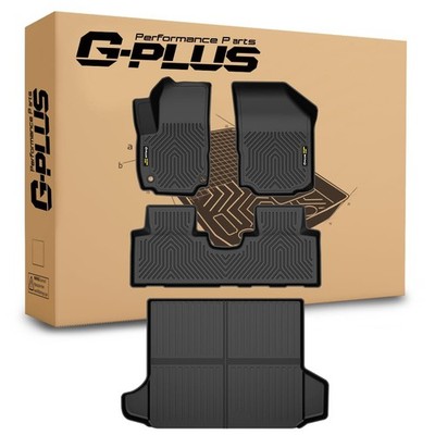 Floor Mats & Cargo Liner for Equinox 2018-2024 All Weather Waterproof Black 4PCS