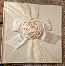 Hochzeit, Seide Hochzeitsbuch  handarbeit 27x27cm, Pergaminblätter, Neu OVP