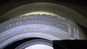 Goodyear Wrangler Workhorse HT LT265/60R20 like new condition