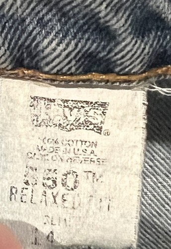 LEVI'S Jeans 550 Relaxed Fit 90s Orange Tab VTG Made In USA Sz 14x25 - Picture 4 of 11