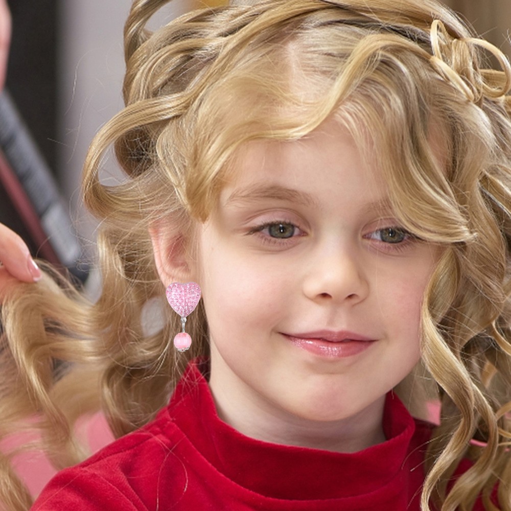 Clip on Earrings for Girls Tomaibaby Princess Set Kids Children's Clip-on