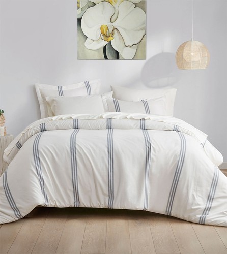 Clean Spaces Antimicrobial 7-Pc. Queen Comforter Set Tradewinds - NWT $185