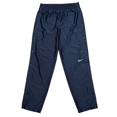 Vintage Nike Tearaway Track Pants Mens Medium Navy Shiny Dazzle Breakaway 90s