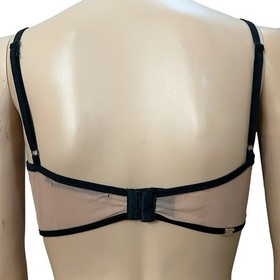 For Love And Lemons Skivvies Eyelash Lace Mesh Bralette Medium Underwired Goth