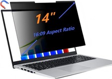 14-inch magnetic privacy screen for laptops with 16:9 removable anti-glare filte