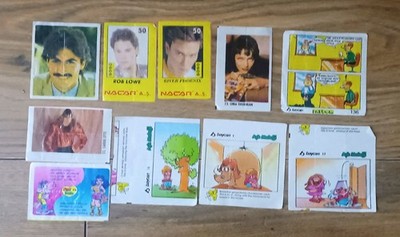 10 pcs Bubble gum inserts, Turkey 90's - Așk Melegi, PATBOM, GOGO, Deli Dolu