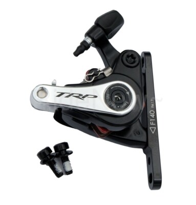 TRP Spyre Flat Mount Disc Brake Set – Front & Rear, Black/Silver