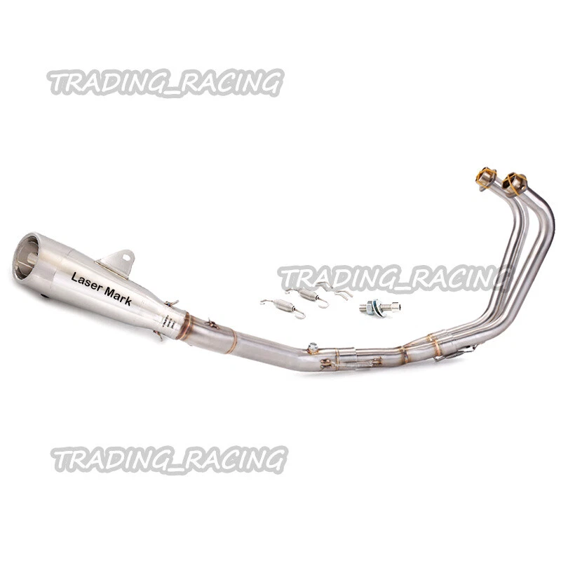 Silenciador de tubo de enlace de cabezal de sistema completo para Yamaha YZF R3 2015-2023 MT-03 DB Killer Foto 4 de 4