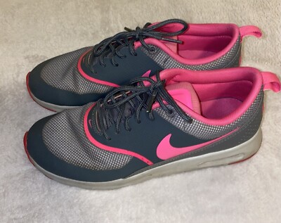 Nike Air Max Thea Gray Pink Running Sneakers Womens Size 8 Used Shoes 599409-014