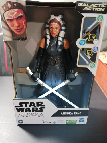 Star Wars 12" Ahsoka Tano Galactic Action Interactive Jedi Figure NIB - Picture 6 of 6