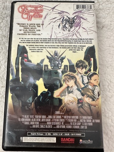 Gundam Wing The Movie: Gundam-W Endless Waltz VHS- Clamshell, Bandai Anime Movie - Picture 2 of 4