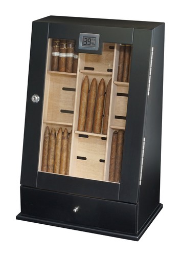 Hand Made 100+ Cigar Humidor Humidifier Mahogany Wooden Case Box Hygrometer 67b - Picture 5 of 6