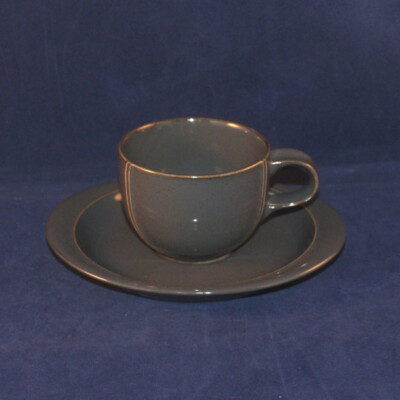 Thomas Casa Anthrazit Kaffeetasse mit Untertasse neuwertig
