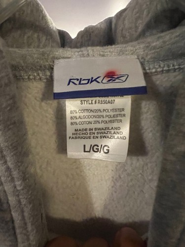 Vintage New York Giants Reebok Super Bowl XLII Champions NFL Grey Hoodie Large - Picture 4 of 4