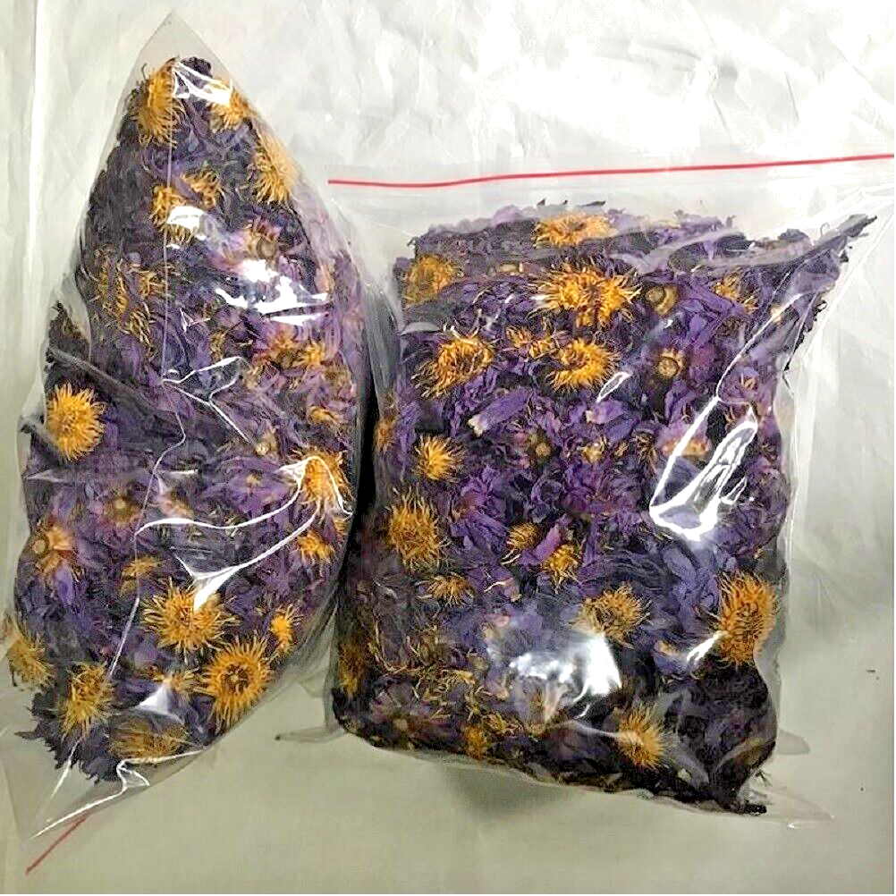 500g Dry Blue Lotus Flower Nymphaea Caerulea Organic Natural