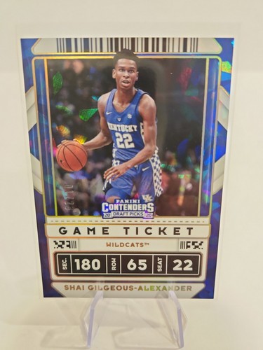 2020-21 Contenders Draft Picks Shai Gilgeous-Alexander Spielticket Gold 1/23 SSP