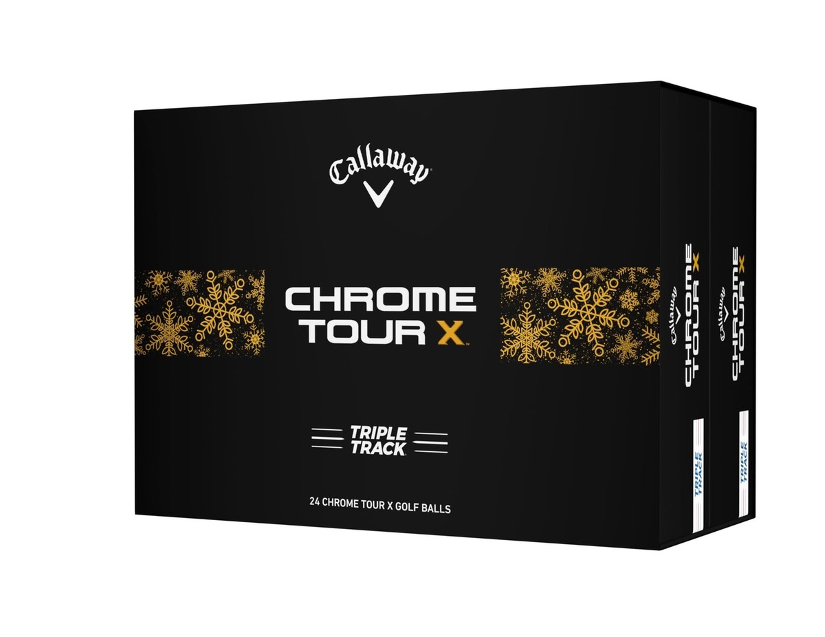 Callaway Golf Chrome Tour X Triple Track Golf Ball (Holiday