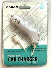 WHOLESALE LOT OF 10 PREMIUM RAPID LIGHTNING CAR CHARGERS WITH USB PORT