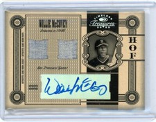 2005 Donruss Timeless Treasures Dual Relic Autograph #HOF-18 Willie McCovey