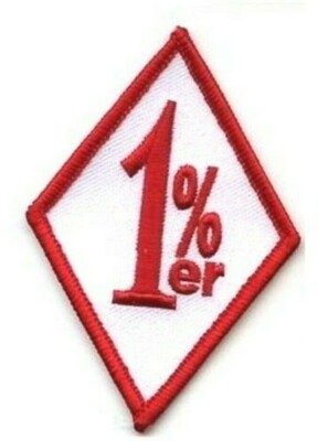 OUTLAW BIKER GANG HOG BIKER RIDER 1% BIKER SUPPORT 81 OUTLAW MC HOG 1%er 2-PATCH