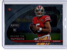 2021 Trey Lance Panini Playoff Football RC Behind the Numbers BTN-TLA