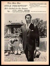 1963 Curlee Clothing Company St. Louis "This Man Has Style Perception" Print Ad