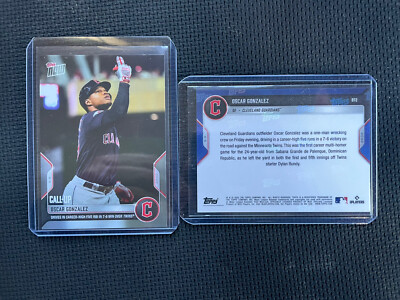 2022 Topps Now Oscar Gonzalez Call-Up RC #872 Career-High 5 RBI PR: 616