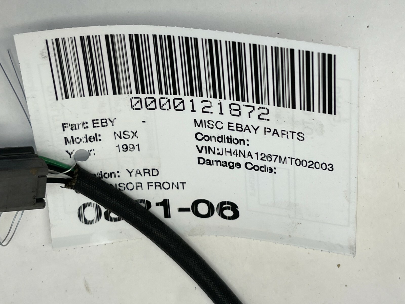 91-96 ACURA NSX 3.0L NA1 O2 02 OXYGEN SENSOR FRONT UPSTREAM OEM 53K MILES