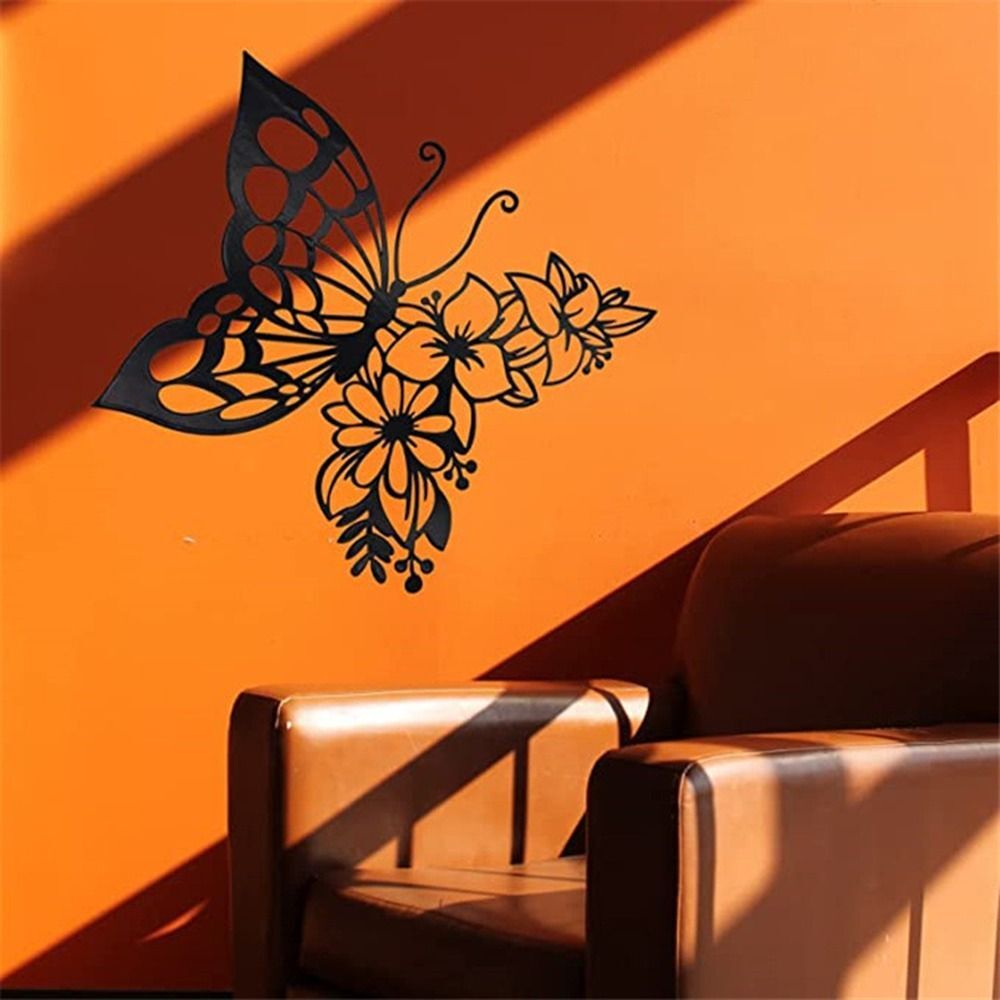 Modern Art Butterfly Silhouette Wall Decor Butterfly Ornaments Home