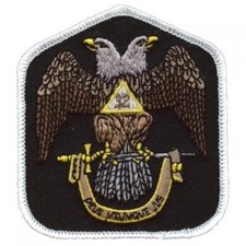 MASON MASONIC EMBROIDERED 32ND DEGREE PATCH