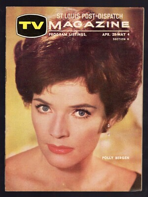 1963  ST LOUIS POST DISPATCH TV GUIDE POLLY BERGEN ERIC FLEMING VIC MORROW