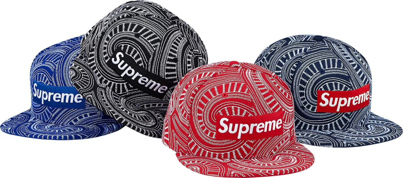 Supreme New Era Uptown Box Logo Marine 738 S/S 14