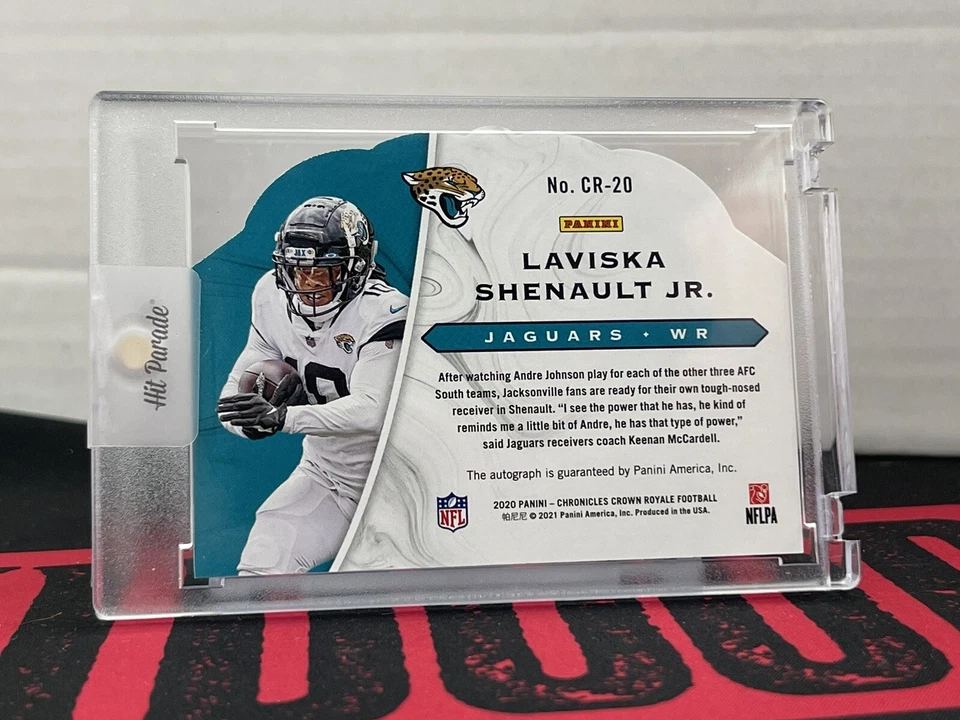 2020 PANINI - CHRONICLES CROWN ROYALE Laviska Shenault Gold Auto 05/10 RC - Image 2 of 2