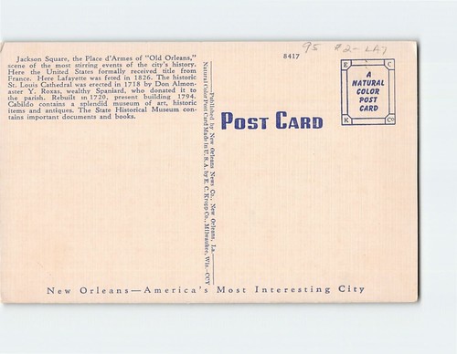 Postcard Jackson Square New Orleans Louisiana USA - Picture 2 of 2