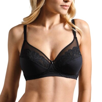 Lepel Women's Wireless Microfiber And Lace Unpadded Bra Art 460