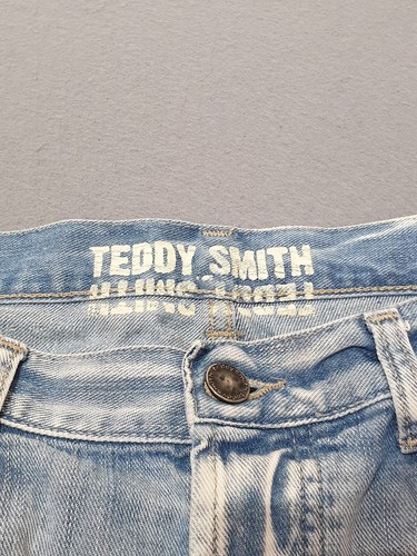Jeans Teddy Smith para hombre W34 L33 azul claro Y2K bolsillos vintage - Imagen 10 de 22