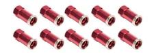 Allstar Performance 72061 | QC Cover Nuts Long Red 10pk