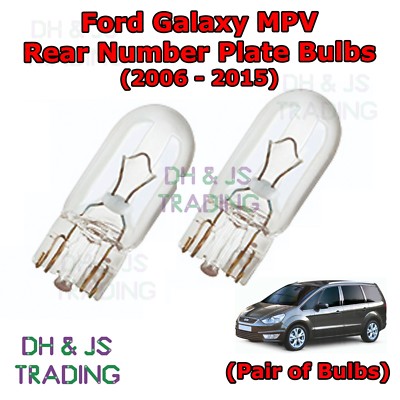 For Ford Galaxy MPV Rear Number Plate Bulbs Reg Plate Light