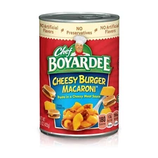 Chef Boyardee Cheesy Burger 🍔 Macaroni, 15 OZ Can (12 Cans)