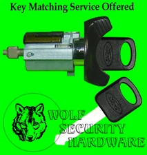 Ford Lincoln Mercury Ignition Key Switch Lock Cylinder Black 2 Ford Logo Keys 