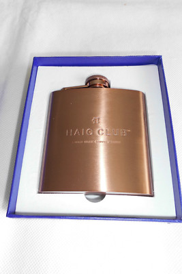 Haig Club Scotch Whisky Kupfer Flachmann Taschenflachmann 6 oz Neu und in OVP