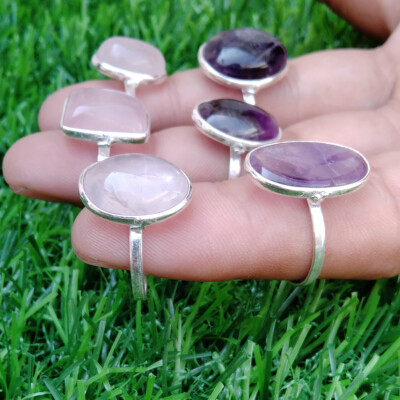 Amethyst And Mix Gemstone 925 Sterling Silver Plated Wholesale Lot