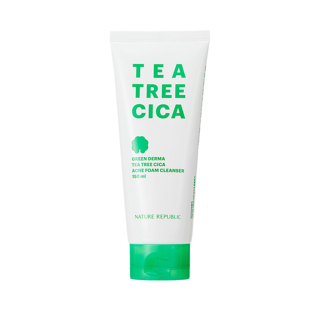 NATURE REPUBLIC] Green Derma Tea Tree Cica Acne Foam Cleanser