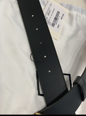 Gucci Belt GG Black Leather 1.5 Inch Size 90/36 For 6-8  display picture 1