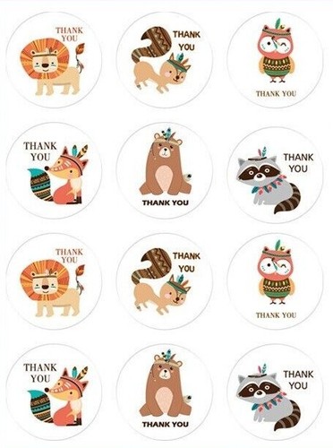 5 Pieces Seal Thank You Birthday Christmas Stickers for Business Friends Family - Picture 6 of 23