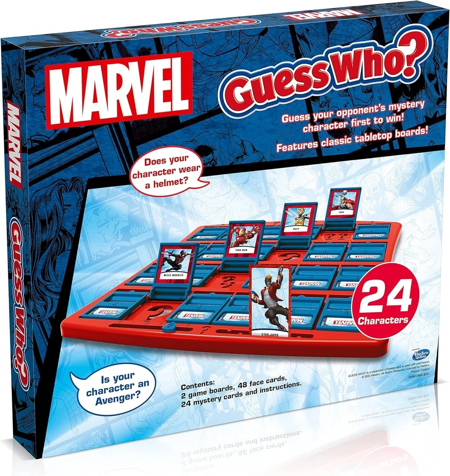 Winning Moves Marvel Guess Who? Board Game, The Avengers, Guardians of the Galax - Image 3 of 4